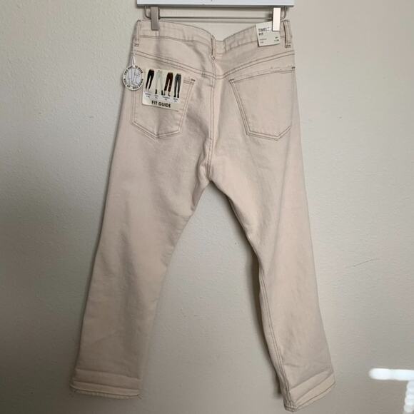 S.O.N.G High Rise Timeless Fit Cream Stretch Jeans - Picture 12 of 15